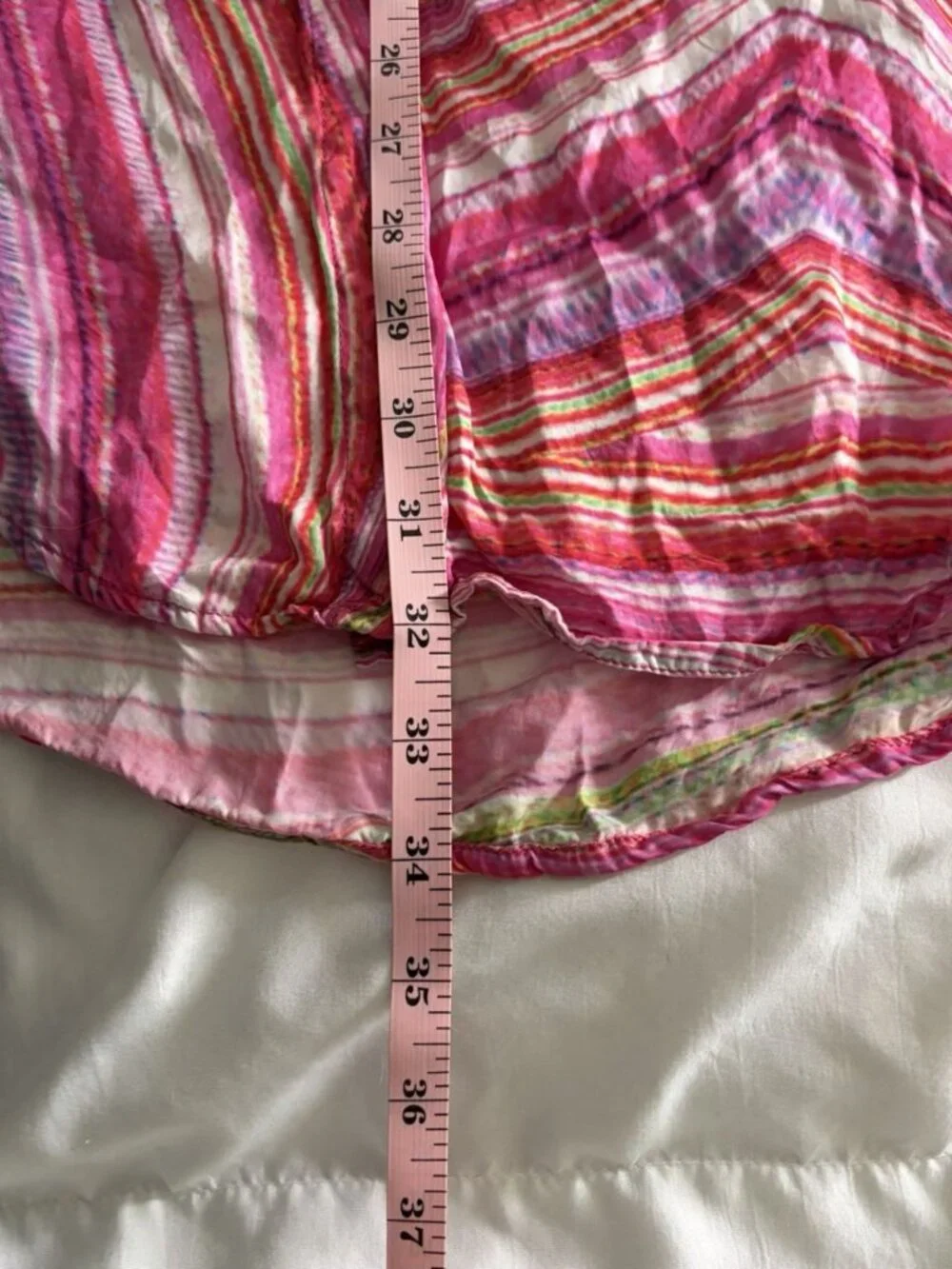Frankies Bikinis Women’s Button Up Top in Pink Pattern Size XL